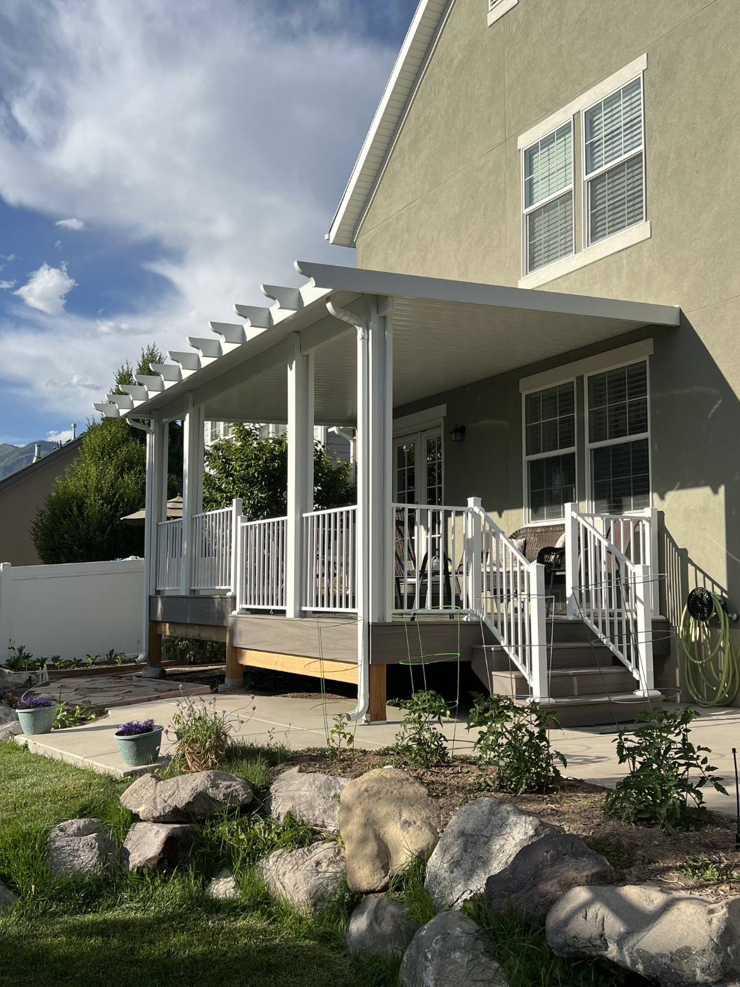 Awnings deck by ZBolt Decks — photo from Awning Project